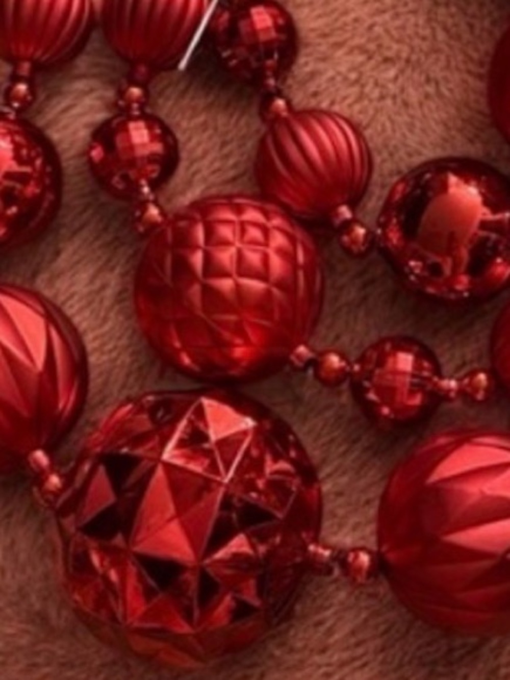 NWT -TRIMSETTER Set of 2 Ornament Garlands 6ft Each Red Gold Silver Christmas - Picture 11 of 11